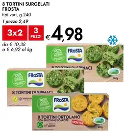 Bennet 8 tortini surgelati FROSTA offerta