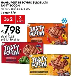 Bennet Hamburger di bovino surgelato TASTY BOOOM offerta