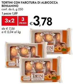 Bennet Tortini con farcitura di albicocca BENIAMINO offerta