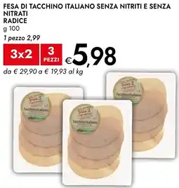 Bennet Fesa di tacchino italiano senza nitriti e senza nitrati RADICE offerta