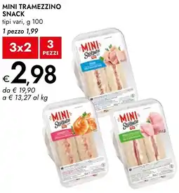 Bennet Mini tramezzino snack offerta