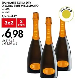 Bennet Spumante extra dry o extra brut millesimato GILDA offerta