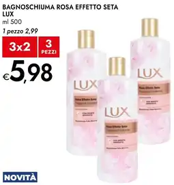 Bennet Bagnoschiuma rosa effetto seta LUX offerta