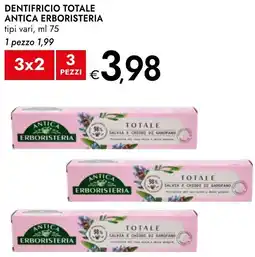 Bennet Dentifricio totale ANTICA ERBORISTERIA offerta