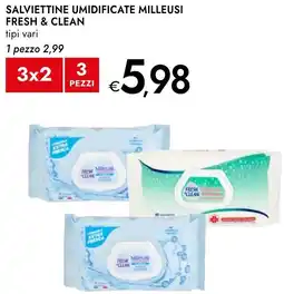 Bennet Salviettine umidificate milleusi FRESH & CLEAN offerta
