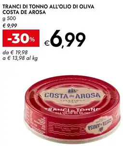 Bennet Tranci di tonno all'olio di oliva COSTA DE AROSA offerta