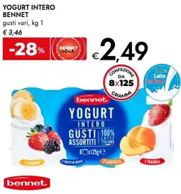 Bennet Yogurt intero BENNET offerta