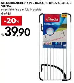 Bennet Stendibiancheria per balcone brezza extend VILEDA offerta