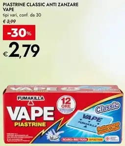 Bennet Piastrine classic anti zanzare VAPE offerta