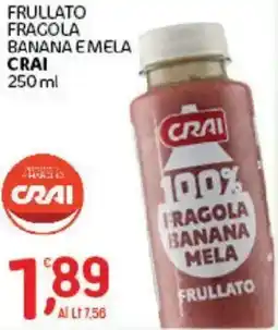 Crai Frullato fragola banana emela CRAI offerta