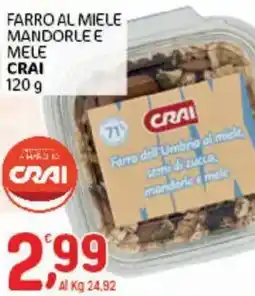 Crai Farro al miele mandorle e mele CRAI offerta
