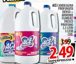 Il Genio Supermercato Ace candeggina profumata denso + armonie floreali fresco profumo offerta