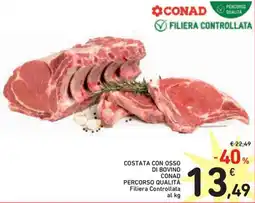 Spazio Conad Costata con osso di bovino CONAD PERCORSO QUALITÀ offerta