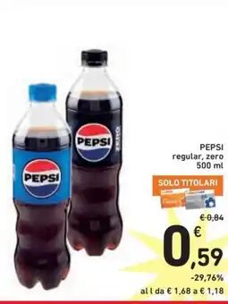 Spazio Conad PEPSI regular, zero offerta