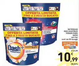 Spazio Conad Detersivo per lavatrice power pods DASH offerta