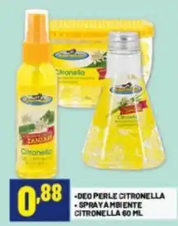 Risparmio Casa Deo perle citronella, sprayambiente citronella offerta