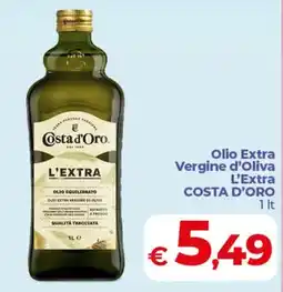 Coop Olio Extra Vergine d'Oliva L'Extra COSTA D'ORO offerta