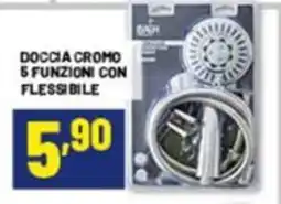 Risparmio Casa Doccia cromo 5 funzioni con flessibile offerta