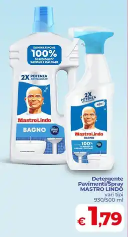 Coop Detergente Pavimenti/Spray MASTRO LINDO offerta