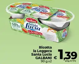 Coop Ricotta la Leggera Santa Lucia GALBANI offerta