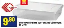 Risparmio Casa Box trasparente sotto letto con ruote offerta