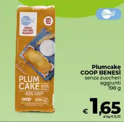 Coop Plumcake COOP BENESÌ senza zuccheri aggiunti offerta