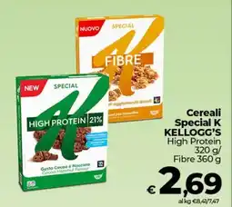 Coop Cereali Special K KELLOGG'S High Protein/ Fibre offerta