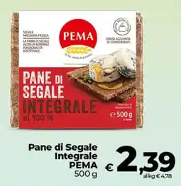 Coop Pane di Segale Integrale PEMA offerta