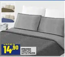 Risparmio Casa Embossed completo letto1piazza offerta