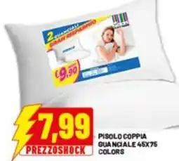 Risparmio Casa Pisolo coppia guanciale 45x75 colors offerta