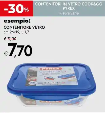 Bennet Contenitori in vetro cook&go PYREX offerta