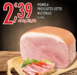 Crai Vignola prosciutto cotto nazionale l'etto offerta