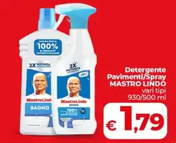 Coop Detergente Pavimenti/Spray MASTRO LINDO offerta