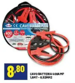 Risparmio Casa Cavo batteria 400AMP 1,8MT-8,52MM2 offerta