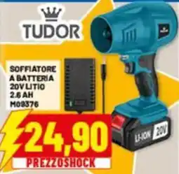 Risparmio Casa Tudor soffiatore a batteria 20V litio offerta