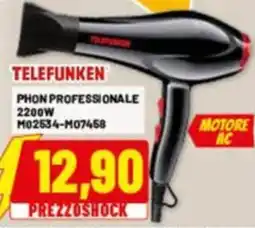 Risparmio Casa Telefunken phon professionale 2200W offerta
