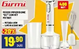 Risparmio Casa Girmi mixer immersione "dc" con kit MX1601 offerta