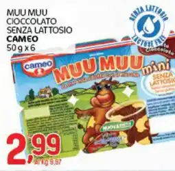 Crai Muu muu cioccolato senza lattosio CAMEO offerta