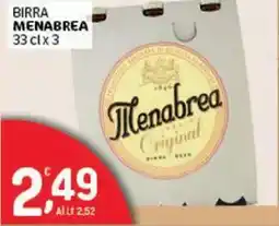 Crai Birra MENABREA offerta