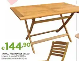 Progress Tavolo pieghevole gelso offerta