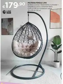 Progress Poltrona pensile luna offerta