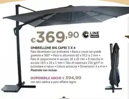 Progress Ombrellone big capri offerta