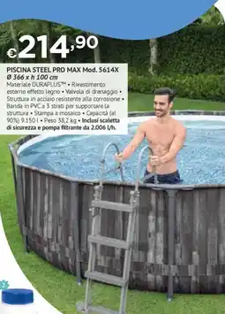 Progress Piscina steel pro max offerta