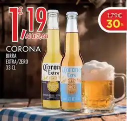 Crai Corona birra extra/zero offerta