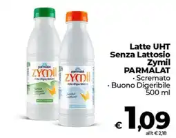 Coop Latte UHT Senza Lattosio Zymil PARMALAT offerta
