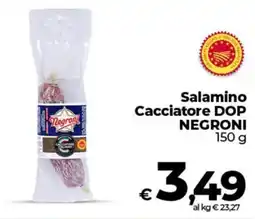 Coop Salamino Cacciatore DOP NEGRONI offerta