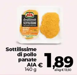 Coop Sottilissime di pollo panate AIA offerta