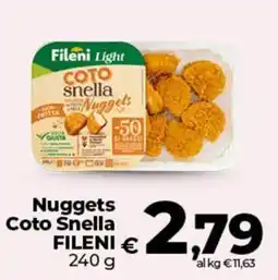 Coop Nuggets Coto Snella FILENI offerta