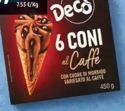 Deco Supermercati Decò 6 coni al caffè offerta