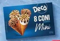 Deco Supermercati Decò 8 coni mini offerta